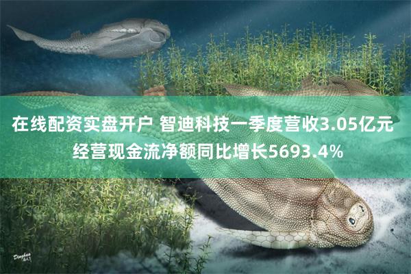 在线配资实盘开户 智迪科技一季度营收3.05亿元  经营现金流净额同比增长5693.4%