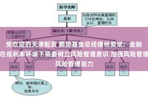 受欢迎的天津配资 鹏扬基金总经理杨爱斌：金融机构在低利率环境下需要树立风险管理意识 加强风险管理能力