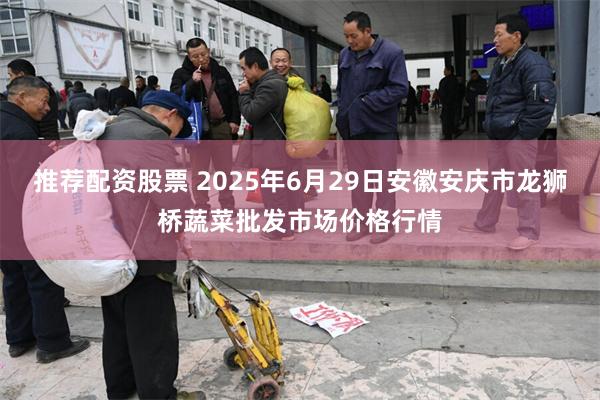 推荐配资股票 2025年6月29日安徽安庆市龙狮桥蔬菜批发市场价格行情