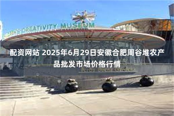 配资网站 2025年6月29日安徽合肥周谷堆农产品批发市场价格行情
