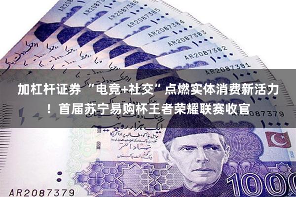 加杠杆证券 “电竞+社交”点燃实体消费新活力！首届苏宁易购杯王者荣耀联赛收官